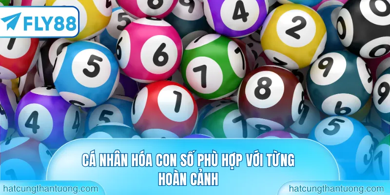 Cá nhân hóa con số phù hợp với từng hoàn cảnh